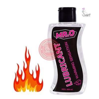 Gel bôi trơn Mr.O Warming Sensation nóng ấm 200ml chính hãng - dung tích 200ml, dịu nhẹ an toàn cho da, dễ rửa sạch - giao hàng che tên kín đáo