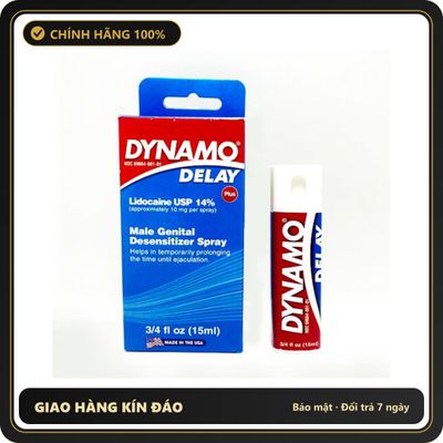 (Che Tên) Xịt dành cho nam giới Dynamo Delay 15ml Hỗ Trợ 24/7