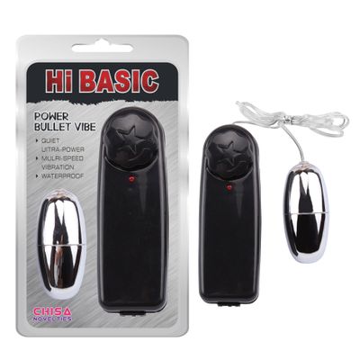 Trứng Rung Chisa Hi-Basic Power Bullet Vibe 1 Đầu chính hãng - chất liệu an toàn cho da, dễ vệ sinh, êm ái khi dùng - giao hàng che tên kín đáo
