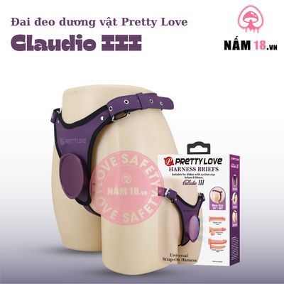Đai Đeo Dương Vật Pretty Love Claudio III chính hãng - sạc USB, silicone mềm mại, chất liệu an toàn cho da - giao hàng che tên kín đáo