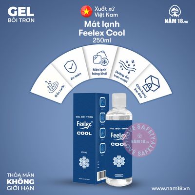 Gel Bôi Trơn Mát Lạnh Feelex Cool chính hãng - dịu nhẹ an toàn cho da, dễ rửa sạch, dùng được cho mọi loại da - giao hàng che tên kín đáo