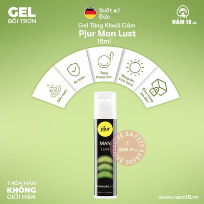 Gel Bôi Trơn Tăng Khoái Cảm Pjur Man Lust chính hãng - dịu nhẹ an toàn cho da, dễ rửa sạch, dùng được cho mọi loại da - giao hàng che tên kín đáo