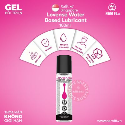 Gel Bôi Trơn Lovense Water Based Lubricant chính hãng - gốc nước không dính rít, dịu nhẹ an toàn, dịu nhẹ an toàn cho da - giao hàng che tên kín đáo