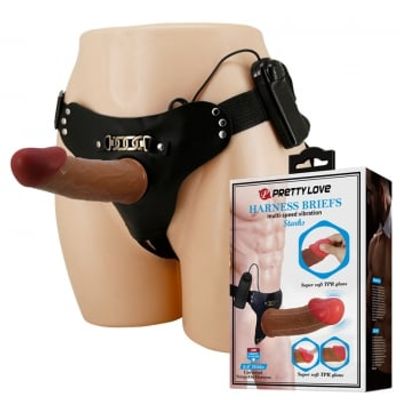 Dương Vật Giả Strap On Pretty Love Harrnes Starks chính hãng - điều khiển từ xa, chất liệu an toàn cho da, dễ vệ sinh - giao hàng che tên kín đáo