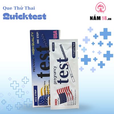 Que Thử Thai Quicktest chính hãng - chất liệu an toàn cho da, dễ vệ sinh, êm ái khi dùng - giao hàng che tên kín đáo