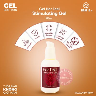 Gel Bôi Trơn Tăng Khoái Cảm Her Feel Stimulating chính hãng - dịu nhẹ an toàn cho da, dễ rửa sạch, dùng được cho mọi loại da - giao hàng che tên kín đáo
