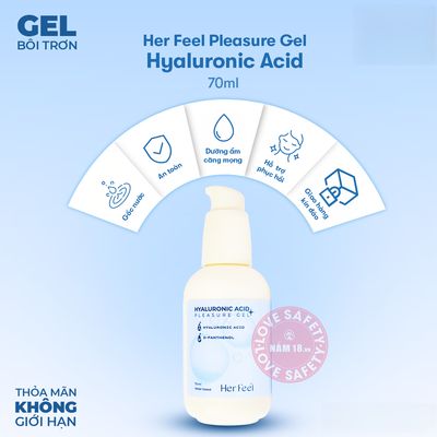 Gel Bôi Trơn Cấp Ẩm Her Feel Hyaluronic Acid chính hãng - dịu nhẹ an toàn, có dưỡng ẩm, dịu nhẹ an toàn cho da - giao hàng che tên kín đáo