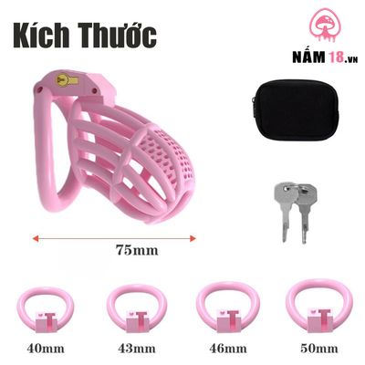 Khóa Dương Vật Nhựa Ổ Khóa Chìm KN60 Size L chính hãng - chất liệu an toàn cho da, dễ vệ sinh, êm ái khi dùng - giao hàng che tên kín đáo