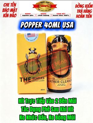 ( Sale 50%) Popper 40ml USA, Hàng Chính Hãng, Cực Mạnh, Phê Lâu,Ko Nhức Đầu, Ko Bỏng Mũi, Hít Là Phê Ngay 