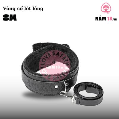 Vòng Cổ Da SM Lót Lông chính hãng - chất liệu an toàn cho da, dễ vệ sinh, êm ái khi dùng - giao hàng che tên kín đáo