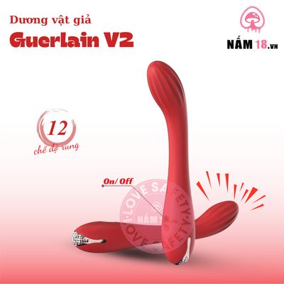 Dương Vật Giả Guerlain V2 12 Chế Độ Rung chính hãng - chất liệu an toàn cho da, dễ vệ sinh, êm ái khi dùng - giao hàng che tên kín đáo