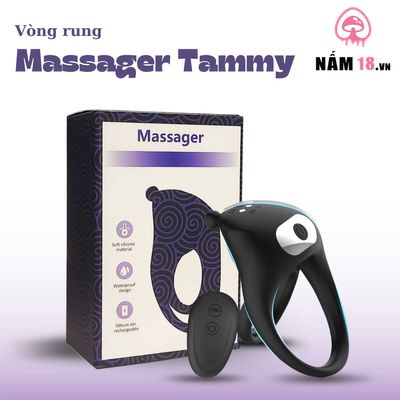 Vòng Rung Dương Vật Massager Tammy chính hãng - chất liệu an toàn cho da, dễ vệ sinh, êm ái khi dùng - giao hàng che tên kín đáo