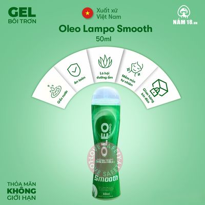 Gel Bôi Trơn Oleo Lampo Smooth Hương Nha Đam chính hãng - gốc nước không dính rít, có dưỡng ẩm, dịu nhẹ an toàn cho da - giao hàng che tên kín đáo