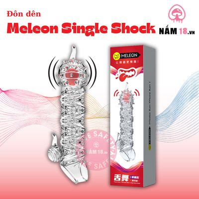 Đôn Dên Meleon Single Shock Rung Đầu Chống Tuột chính hãng - chất liệu an toàn cho da, dễ vệ sinh, êm ái khi dùng - giao hàng che tên kín đáo