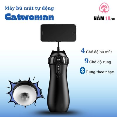 Âm Đạo Giả Catwoman 9 Chế Độ Có Tiếng Rên chính hãng - chất liệu an toàn cho da, dễ vệ sinh, êm ái khi dùng - giao hàng che tên kín đáo