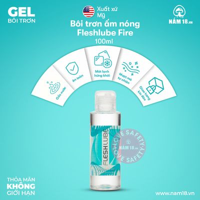 Gel Bôi Trơn Mát Lạnh Fleshlube Ice chính hãng - gốc nước không dính rít, dịu nhẹ an toàn cho da, dễ rửa sạch - giao hàng che tên kín đáo