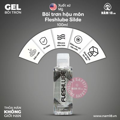 Gel Bôi Trơn Hậu Môn Fleshlube Silde chính hãng - dùng được cho hậu môn, dịu nhẹ an toàn cho da, dễ rửa sạch - giao hàng che tên kín đáo