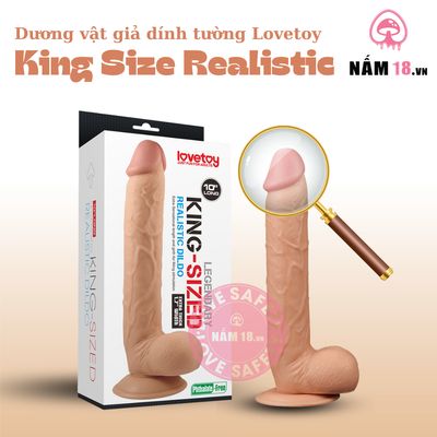 Dương Vật Dính Tường Lovetoy King Size Realistic chính hãng - sạc USB, silicone mềm mại, chất liệu an toàn cho da - giao hàng che tên kín đáo