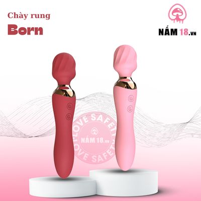 Chày Rung Born 10 Chế Độ Rung chính hãng - sạc USB, silicone mềm mại, chất liệu an toàn cho da - giao hàng che tên kín đáo