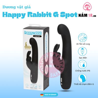 Dương Vật Giả Happy Rabbit G Spot Slim chính hãng - chất liệu an toàn cho da, dễ vệ sinh, êm ái khi dùng - giao hàng che tên kín đáo