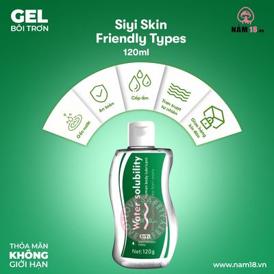 Gel Bôi Trơn Cấp Ẩm Siyi Skin Friendly Types chính hãng - gốc nước không dính rít, dịu nhẹ an toàn, dịu nhẹ an toàn cho da - giao hàng che tên kín đáo