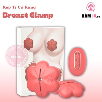 Kẹp Vú Kích Thích Đầu Ti Breast Clamp 10 Chế Độ Rung chính hãng - chất liệu an toàn cho da, dễ vệ sinh, êm ái khi dùng - giao hàng che tên kín đáo