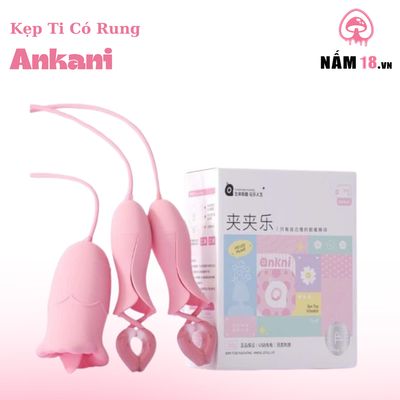 Kẹp Vú Kích Thích Đầu Ti Ankni 20 Chế Độ Rung chính hãng - chất liệu an toàn cho da, dễ vệ sinh, êm ái khi dùng - giao hàng che tên kín đáo