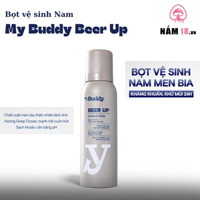 Dung Dịch Vệ Sinh Nam My Buddy Beer Up - Chai 150ml chính hãng - sạc USB, silicone mềm mại, chất liệu an toàn cho da - giao hàng che tên kín đáo