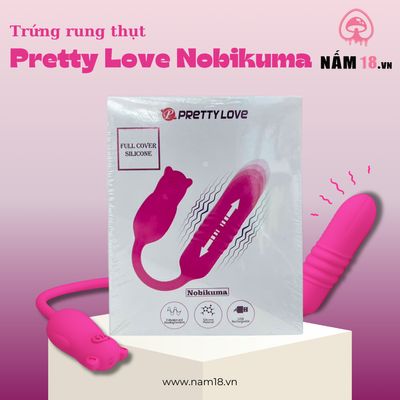 Trứng Rung Pretty Love Nobikuma rung nhấp chuyển động đẩy tới và lui 3 Chế Độ chính hãng - 3 chế độ rung, rung nhấp chuyển động đẩy tới và lui tự động, chất liệu an toàn cho da - giao hàng c