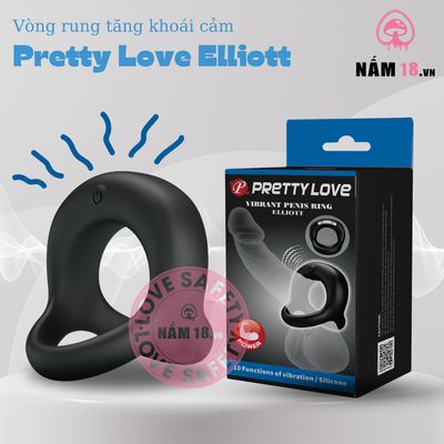 Vòng Rung Pretty Love Elliott 10 Chế Độ Rung chính hãng - chất liệu an toàn cho da, dễ vệ sinh, êm ái khi dùng - giao hàng che tên kín đáo