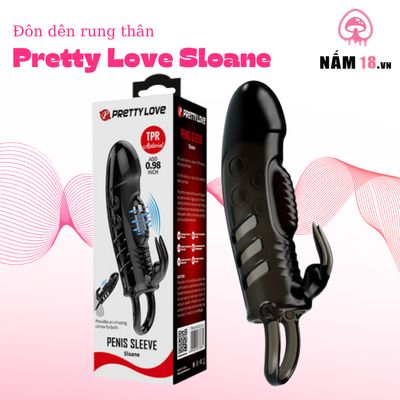 Đôn Dên Pretty Love Sloane Có Nhánh Rung Thân Chống Tuột chính hãng - chất liệu an toàn cho da, dễ vệ sinh, êm ái khi dùng - giao hàng che tên kín đáo