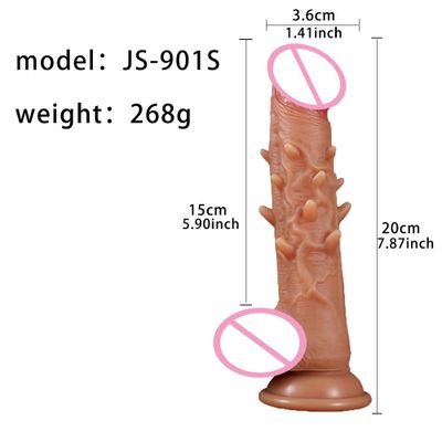 Dương Vật Dính Tường Juiai Gai Nổi Có Bìu Size S chính hãng - sạc USB, silicone mềm mại, chất liệu an toàn cho da - giao hàng che tên kín đáo