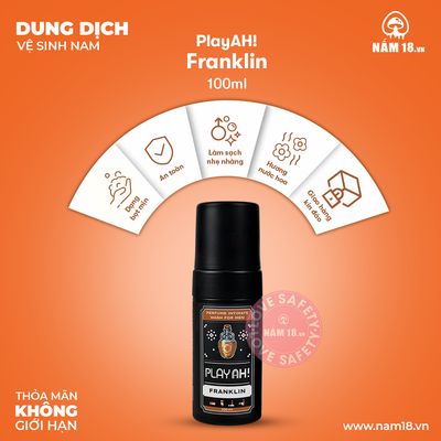 Dung Dịch Vệ Sinh Nam PlayAh Franklin Foam chính hãng - chất liệu an toàn cho da, dễ vệ sinh, êm ái khi dùng - giao hàng che tên kín đáo