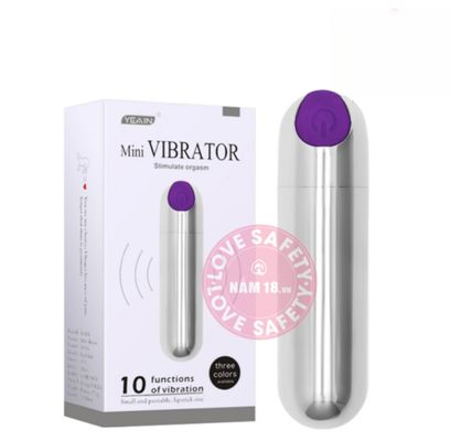 Đạn Rung Yeain Mini 10 Chế Độ Rung chính hãng - chất liệu an toàn cho da, dễ vệ sinh, êm ái khi dùng - giao hàng che tên kín đáo