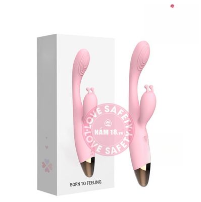 Dương Vật Giả Kích Thích Điểm G Born Tỏa chính hãng - 12 chế độ rung, sạc USB, silicone mềm mại - giao hàng che tên kín đáo