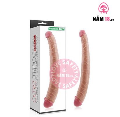 Dương Vật Giả Lovetoy Double Dildo 2 Đầu Dành Cho Les chính hãng - sạc USB, silicone mềm mại, chất liệu an toàn cho da - giao hàng che tên kín đáo