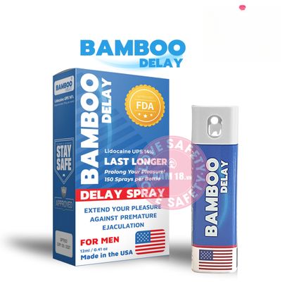 Chai Xịt Kéo Dài Thời Gian USA Bamboo Delay 14% Chai 12ml chính hãng - thấm nhanh không nhờn rít, dùng trước khi quan hệ, nhỏ gọn dễ mang theo - giao hàng che tên kín đáo