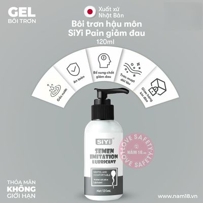 Gel Bôi Trơn Hậu Môn SiYi Pain Giảm Đau chính hãng - gốc nước không dính rít, dùng được cho hậu môn, dịu nhẹ an toàn cho da - giao hàng che tên kín đáo