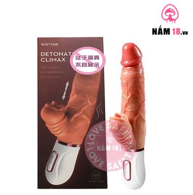 Dương Vật Giả Detonate Tỏa Nhiệt 12 Chế Độ rung nhấp chuyển động đẩy tới và lui chính hãng - sạc USB, rung nhấp chuyển động đẩy tới và lui tự động, silicone y tế - giao hàng che tên kín đáo