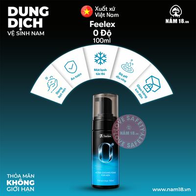 Dung Dịch Vệ Sinh Nam Feelex 0 Độ chính hãng - sạc USB, chất liệu an toàn cho da, dễ vệ sinh - giao hàng che tên kín đáo