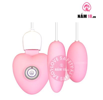 Trứng Rung MizzZee 2 Đầu Rung Đa Chế Độ chính hãng - chất liệu an toàn cho da, dễ vệ sinh, êm ái khi dùng - giao hàng che tên kín đáo