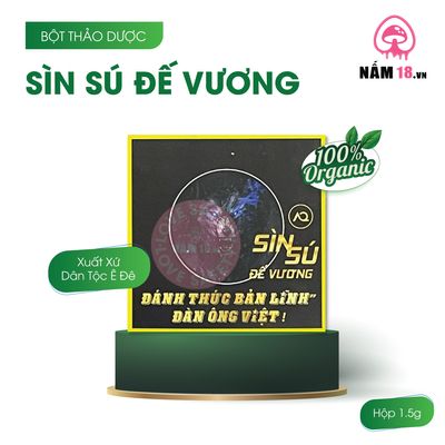 Bột Sìn Sú Đế Vương Nguyên Chất Kéo Dài Gói 1.5gr chính hãng - kéo dài thời gian, thấm nhanh không nhờn rít, dùng trước khi quan hệ - giao hàng che tên kín đáo