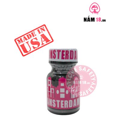 Popper Amsterdam Amsterdam Black - Chai 10ml chính hãng - hàng chuẩn nhập khẩu, nắp kín không bay hơi, dùng được nhiều lần - giao hàng che tên kín đáo