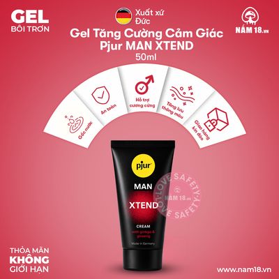 Gel Tăng Kích Thước Dương Vật Pjur Man Xtend chính hãng - hàng chuẩn nguồn gốc rõ ràng, hạn dùng in rõ trên hộp, đóng gói kín đáo - giao hàng che tên kín đáo
