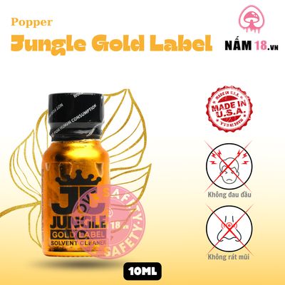 Popper Jungle Juice Gold Label chính hãng - hàng chuẩn nhập khẩu, nắp kín không bay hơi, dùng được nhiều lần - giao hàng che tên kín đáo