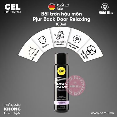 Gel Bôi Trơn Hậu Môn Pjur Back Door Relaxing Chai 30ml chính hãng - dung tích 30ml, dùng được cho hậu môn, dịu nhẹ an toàn cho da - giao hàng che tên kín đáo