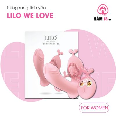 Trứng Rung Lilo We Love 10 Chế Độ Rung chính hãng - chất liệu an toàn cho da, dễ vệ sinh, êm ái khi dùng - giao hàng che tên kín đáo