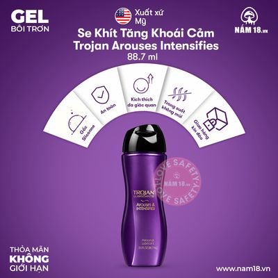 Gel Bôi Trơn Se Khít Tăng Khoái Cảm Trojan Chai 88ml chính hãng - dung tích 88ml, dịu nhẹ an toàn cho da, dễ rửa sạch - giao hàng che tên kín đáo