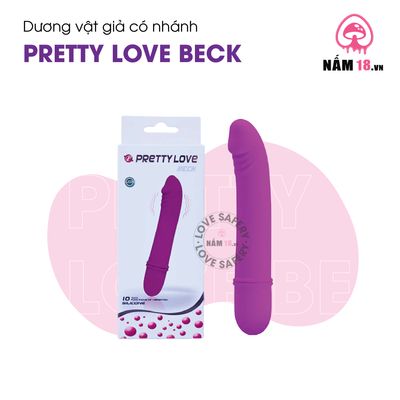 Dương Vật Giả Pretty Love Beck 10 Chế Độ Rung chính hãng - sạc USB, silicone y tế, chất liệu an toàn cho da - giao hàng che tên kín đáo