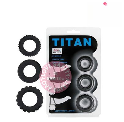 Vòng Đeo Silicone Baile Titan Hỗ Trợ Kích Thích, Kéo Dài Thời Gian chính hãng - thấm nhanh không nhờn rít, dùng trước khi quan hệ, nhỏ gọn dễ mang theo - giao hàng che tên kín đáo